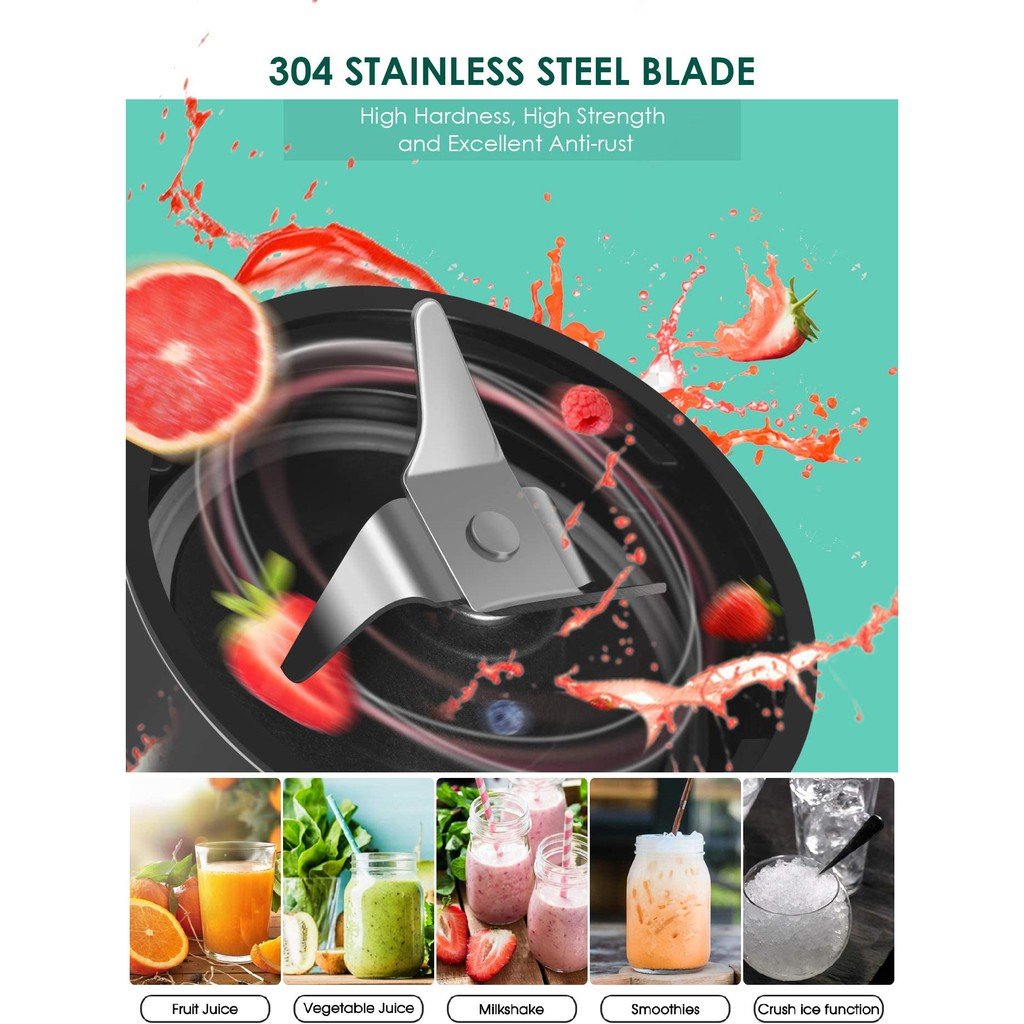 Russell Taylors Compact Personal Blender (600ML Bottle x 2) B1 - Image 3